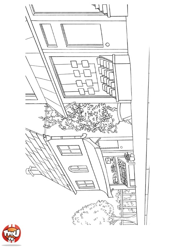 Domy i mieszkania kolorowanki